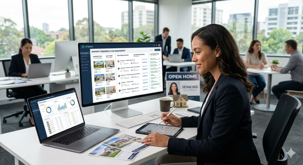 AI automation helping real estate agents manage property leads and enquiries